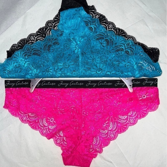 3pcs Juicy Couture Lace Cheeky Panty - Picture 8 of 9